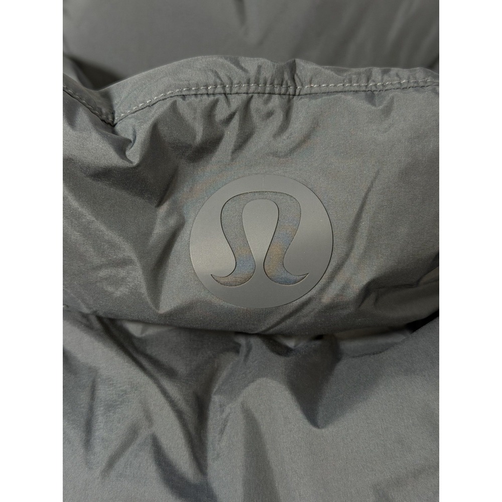 Lululemon Wunder Puff Mid-Length Vest Size 6 Color Oil Grey/Belgian Blue Hooded - Picture 9 of 13